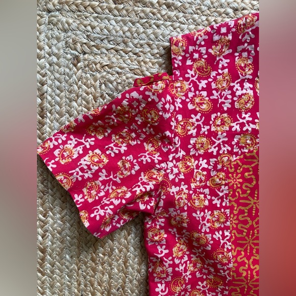 Red Dress - Batik Print Size M - Picture 7 of 16